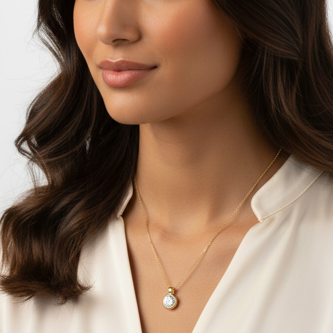 Collar Punto de Luz - Oro Amarillo