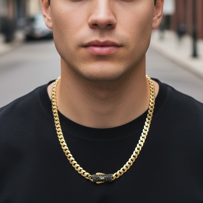 Cadena Cubana Oro Italiano