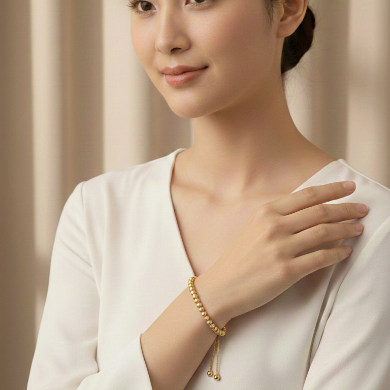 Pulsera Luciana - Pulsera Oro italiano 18K