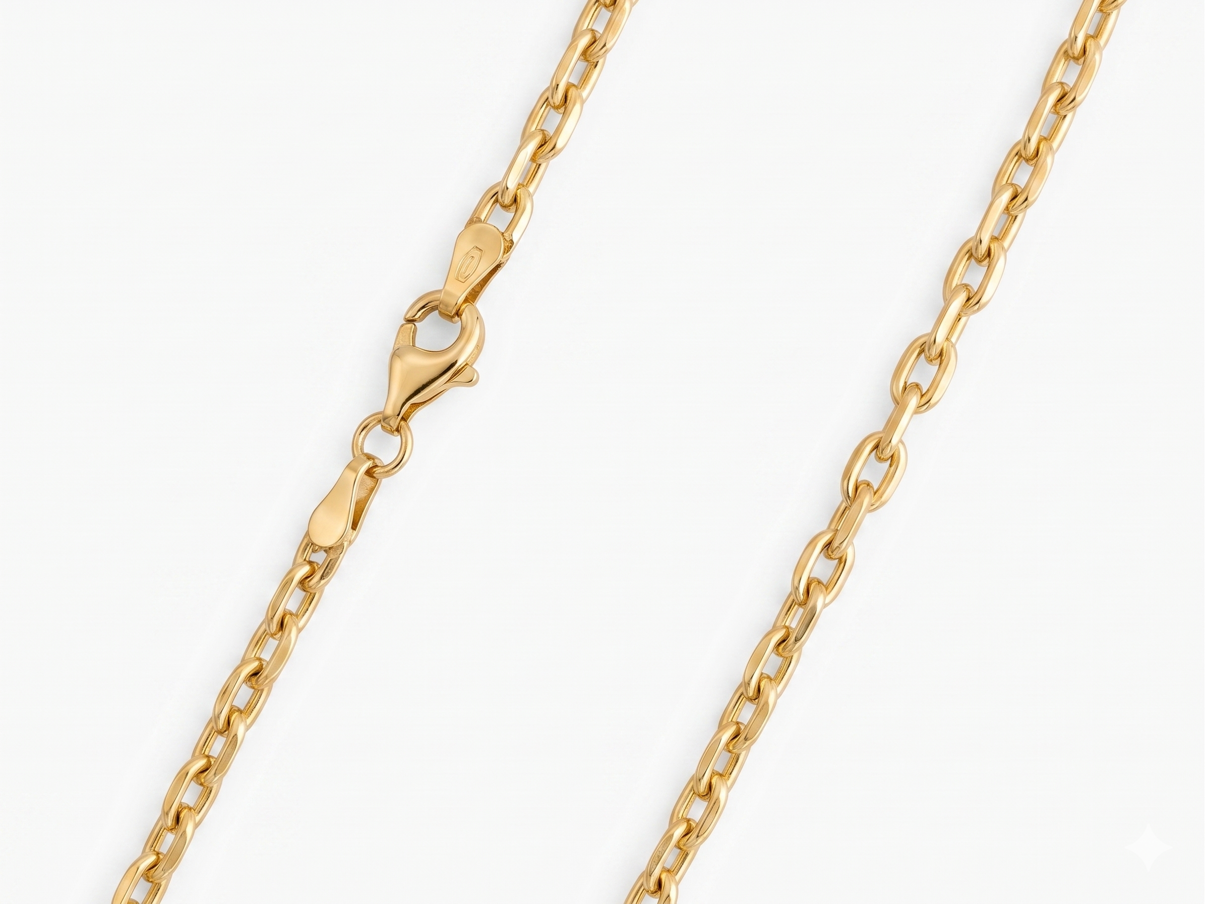 Cadena Limada o Cuadrada - Cadena Oro italiano 18k