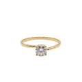 Anillo Solitario en Oro - Anillo Oro italiano 18K