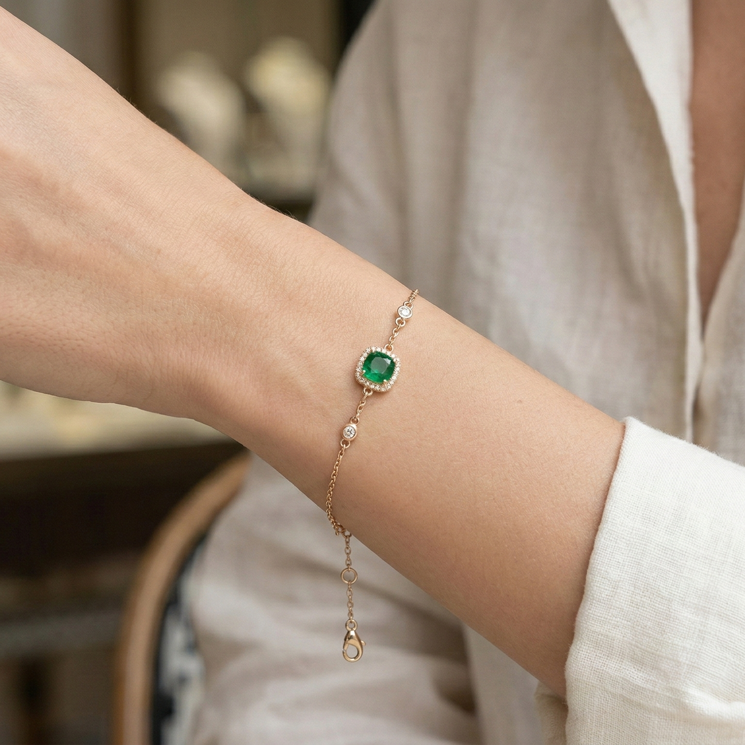 Pulsera Celeste - Pulsera Oro Italiano 18k