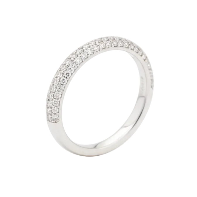 Anillo Medio Cintillo - Anillo Oro italiano 18k