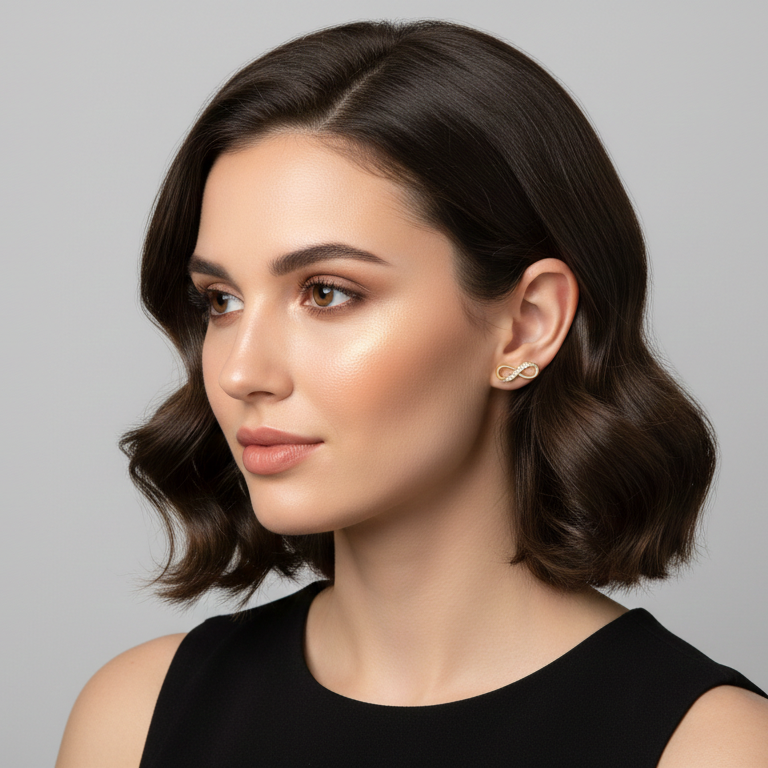 Aros infinito Circones - Aros Oro 18k