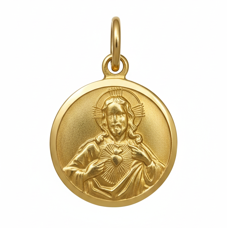 Colgante Escapulario Corazón de Jesús / Virgen del Carmen