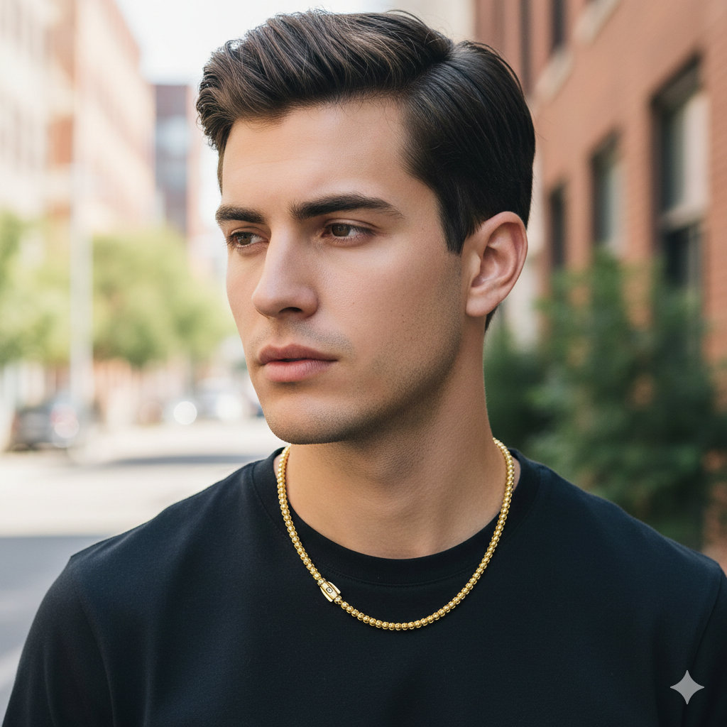 Cadena Cubana - Cadena Oro italiano 10k