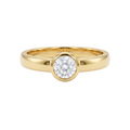 Anillo Solitario Modern en Oro - Anillo Oro italiano 18K