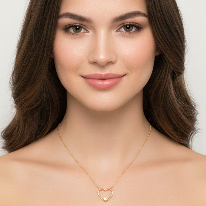 Collar Corazón - Oro Amarillo 18k