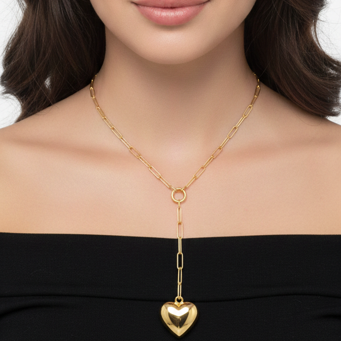Collar Corazón - Oro Amarillo 18k