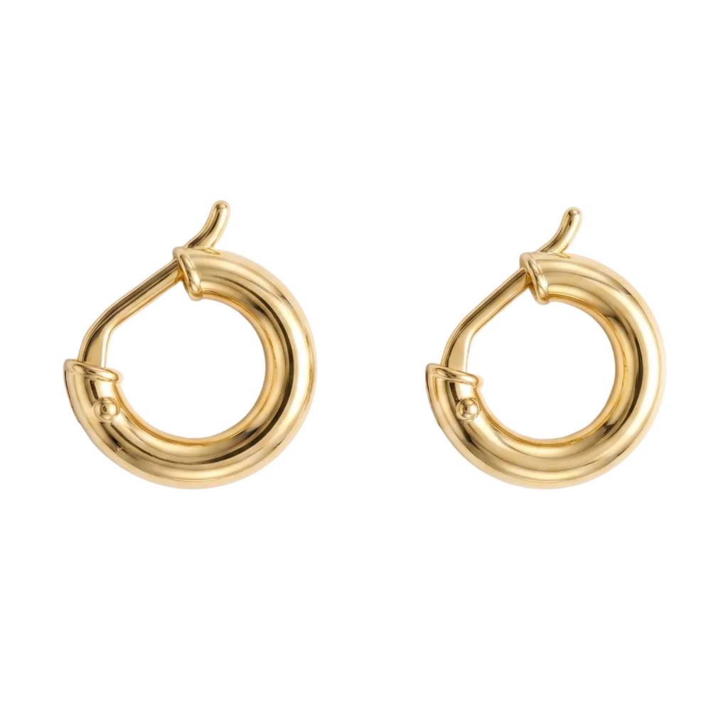 Aros Argollas Bold - Aros Oro Italiano 18K