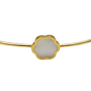 Pulsera Esclava Nácar - Pulsera Oro italiano 18K
