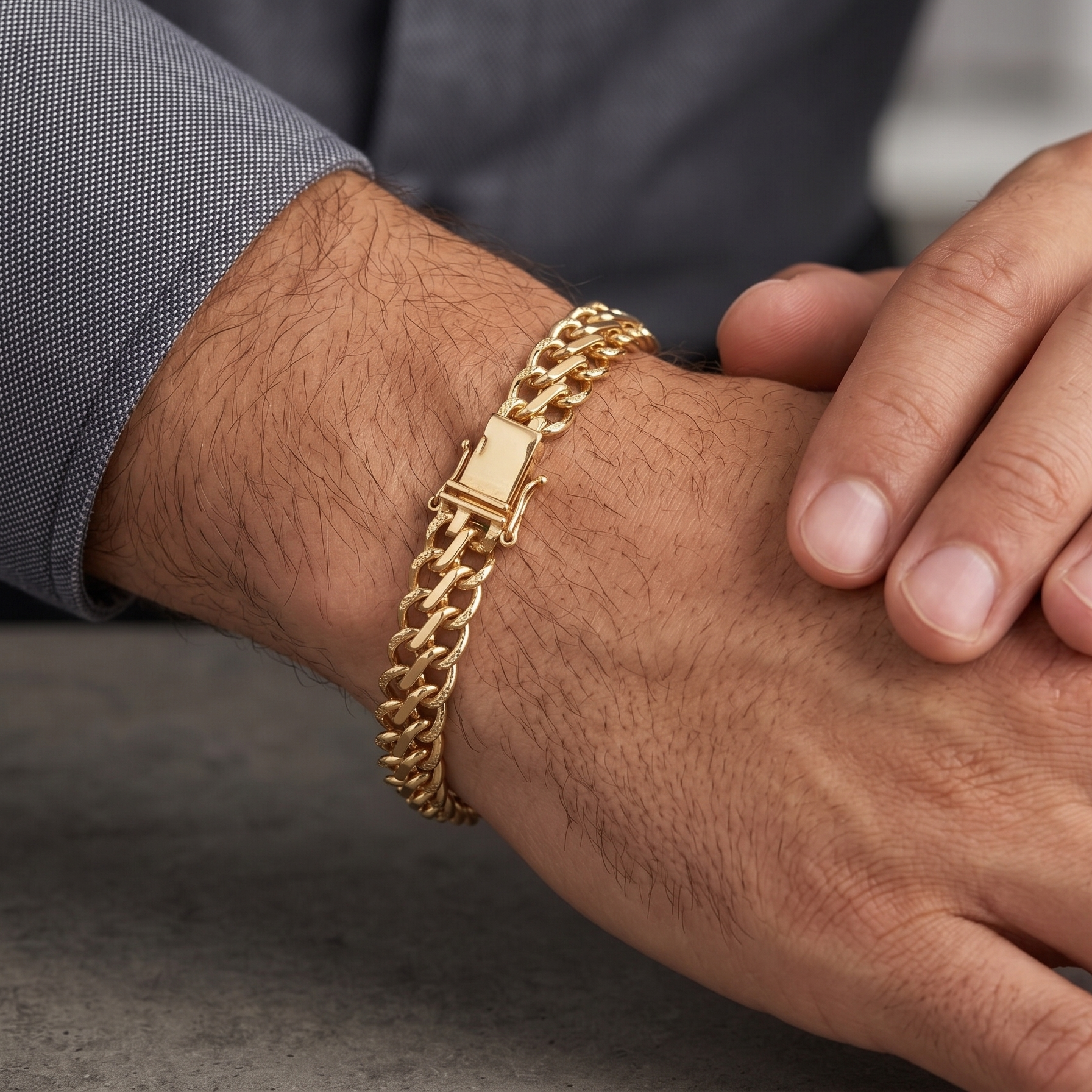 Pulsera Malla Real - Pulsera Oro 18k