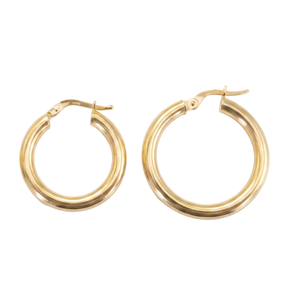 Aros Argollas gordita - Aros Oro Italiano 18K