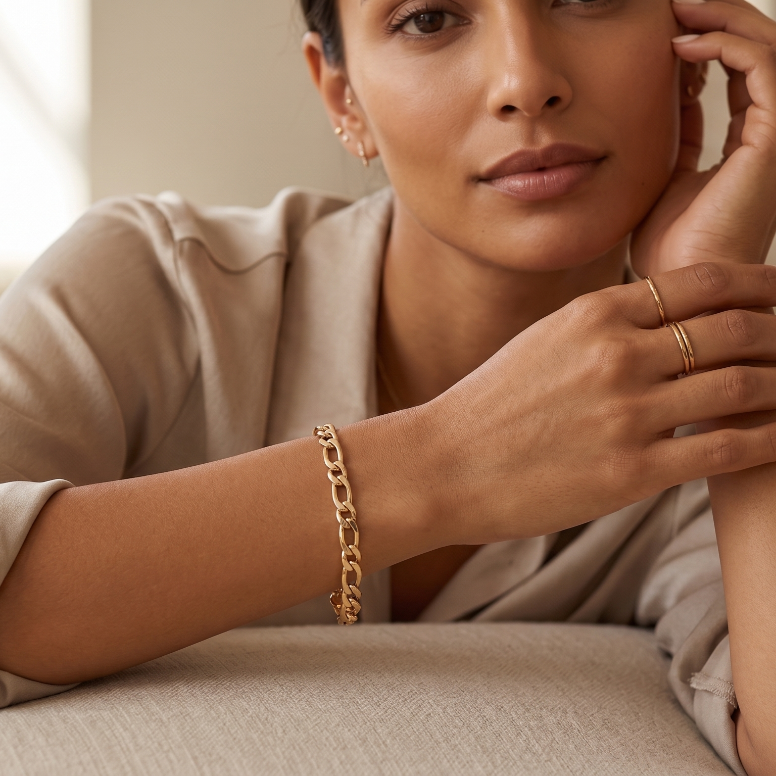Pulsera Eslabón Dinámico - Pulsera Oro Italiano 18k