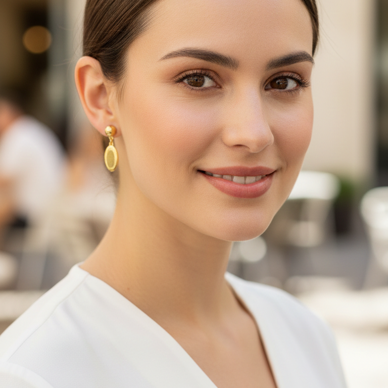 Aros Largos - Aros Oro Italiano 18K