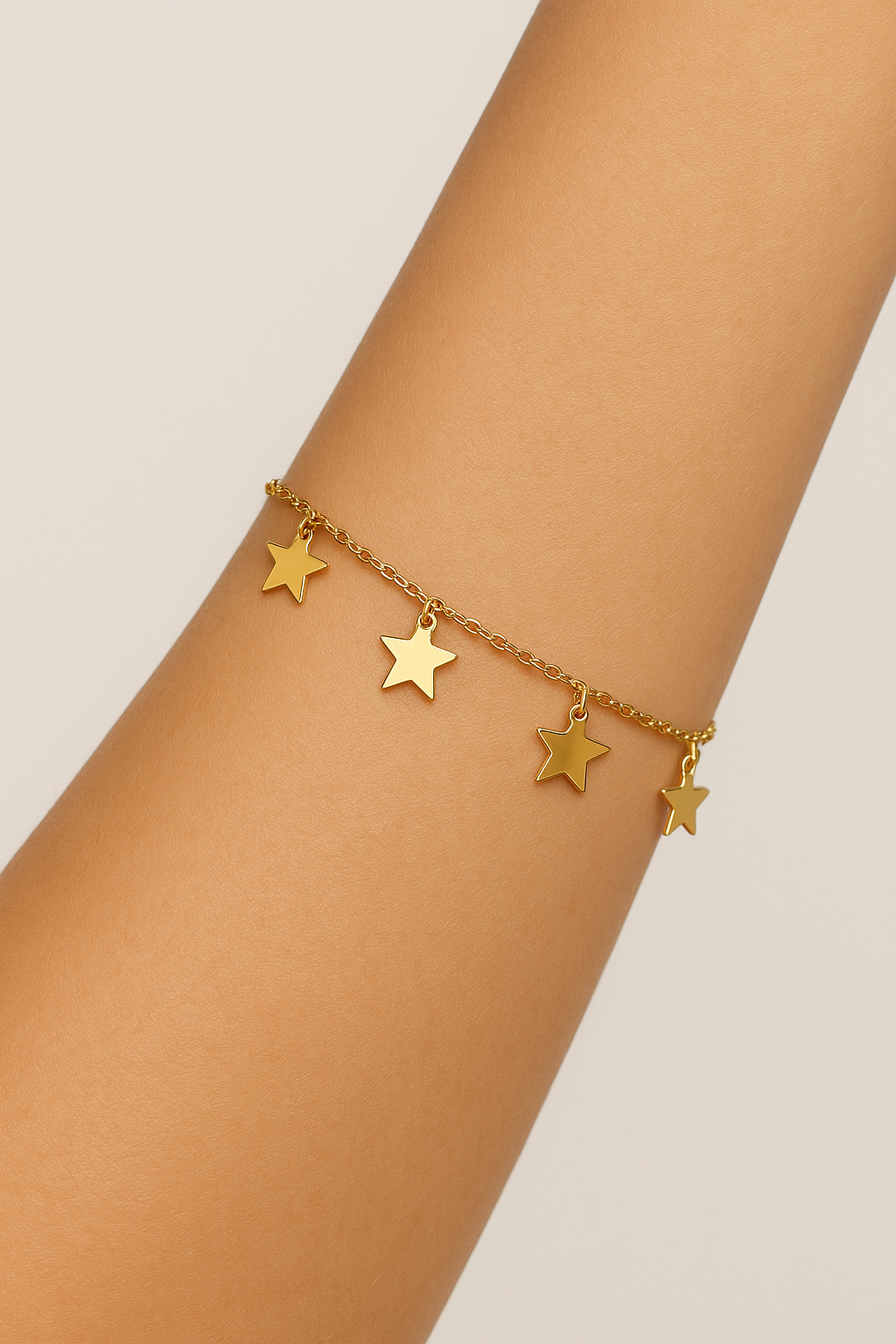 Pulsera Oro 18 kilates, estrellas