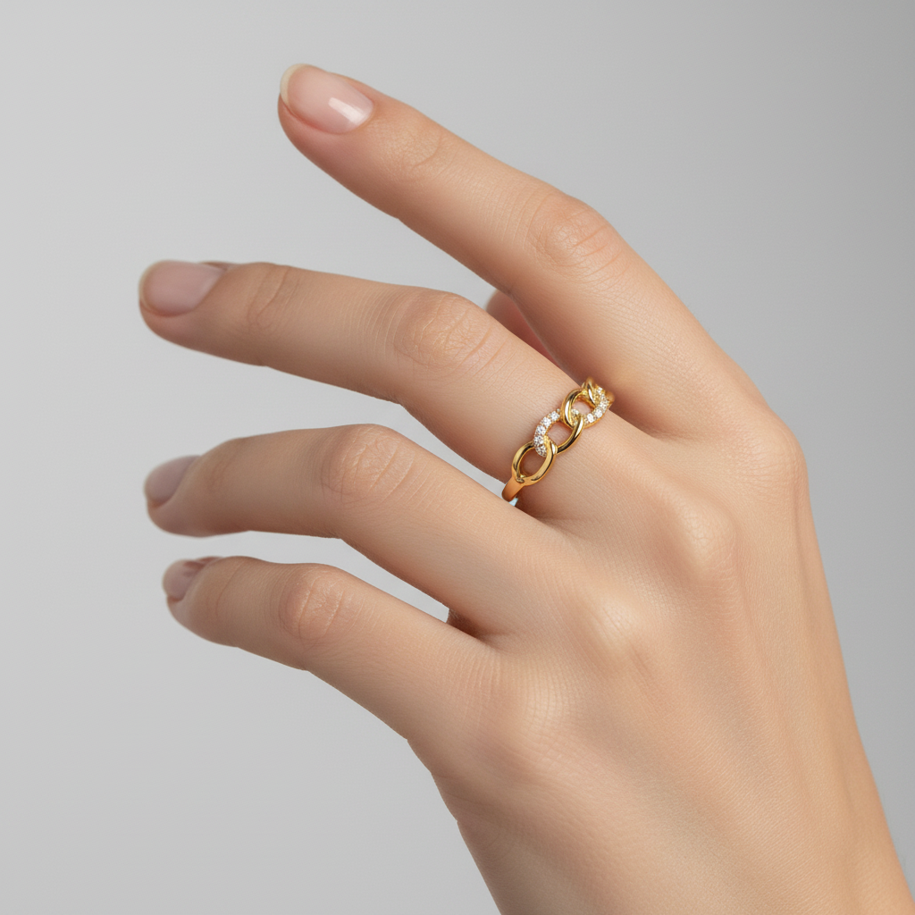 Anillo Cintia Cadena - Anillo Oro 18Kilates