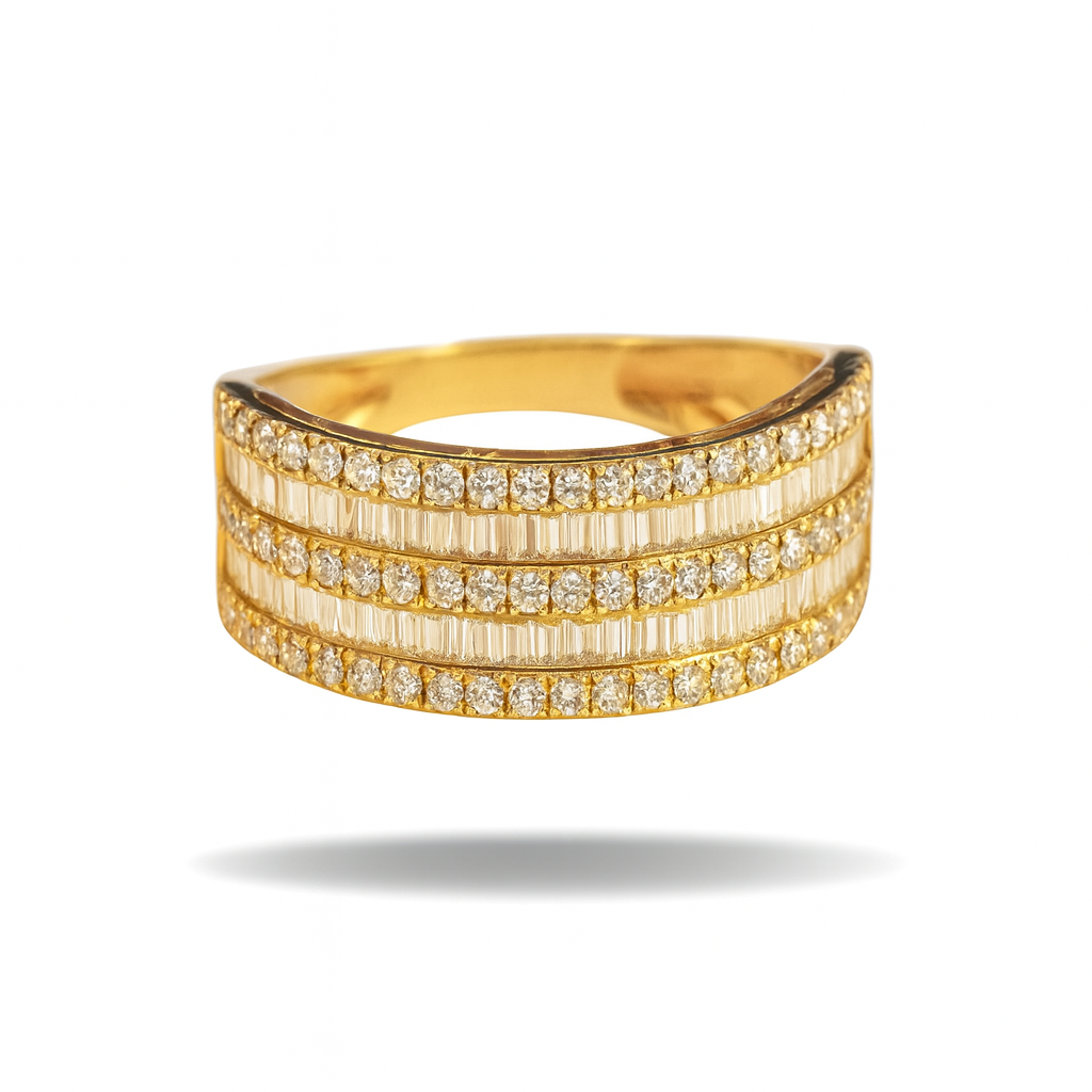 Anillo Oro 18 Kilates Reflejo Diamantino