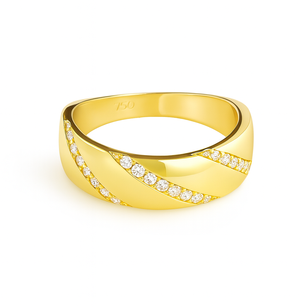 Anillo Oro 18 Kilates Rayo de Oro
