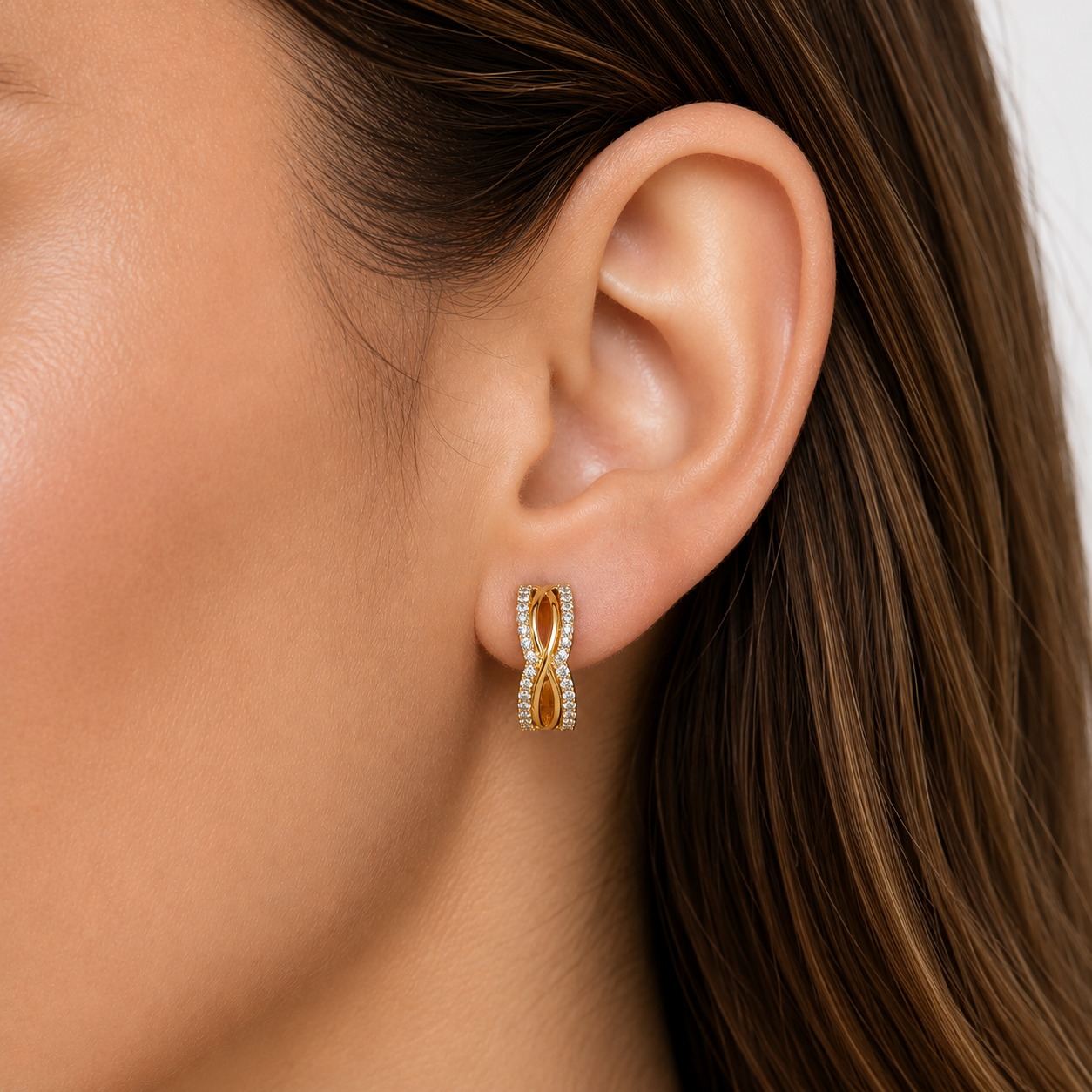 Aros Argollas Elena - Aros Oro 18K