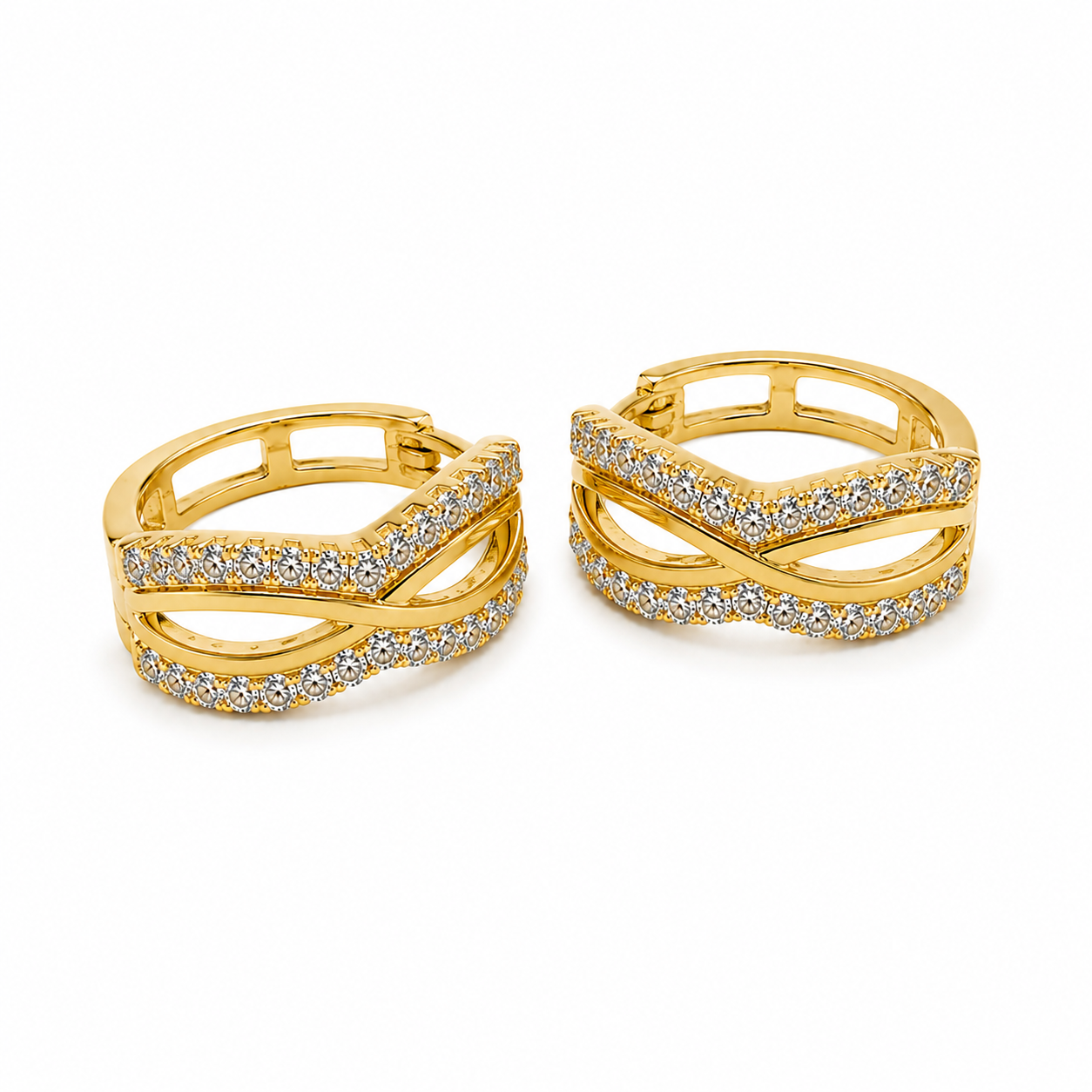 Aros Argollas Elena - Aros Oro 18K