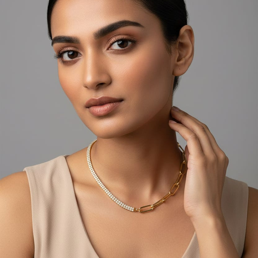 COLLAR MIX RIVIERE ESLABONES