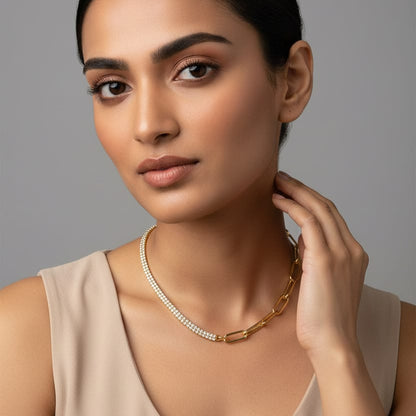 COLLAR MIX RIVIERE ESLABONES