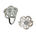 Anillo plata roseton vintage