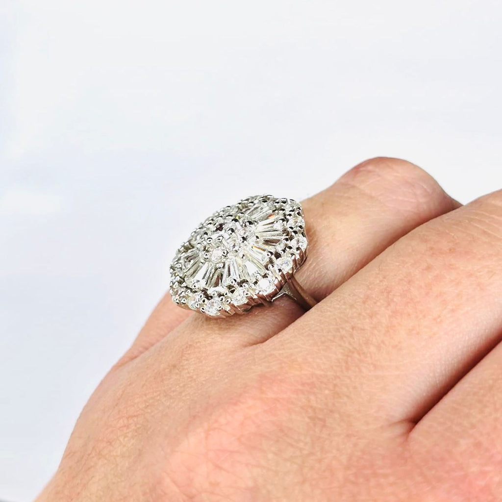 Anillo vintage abanico