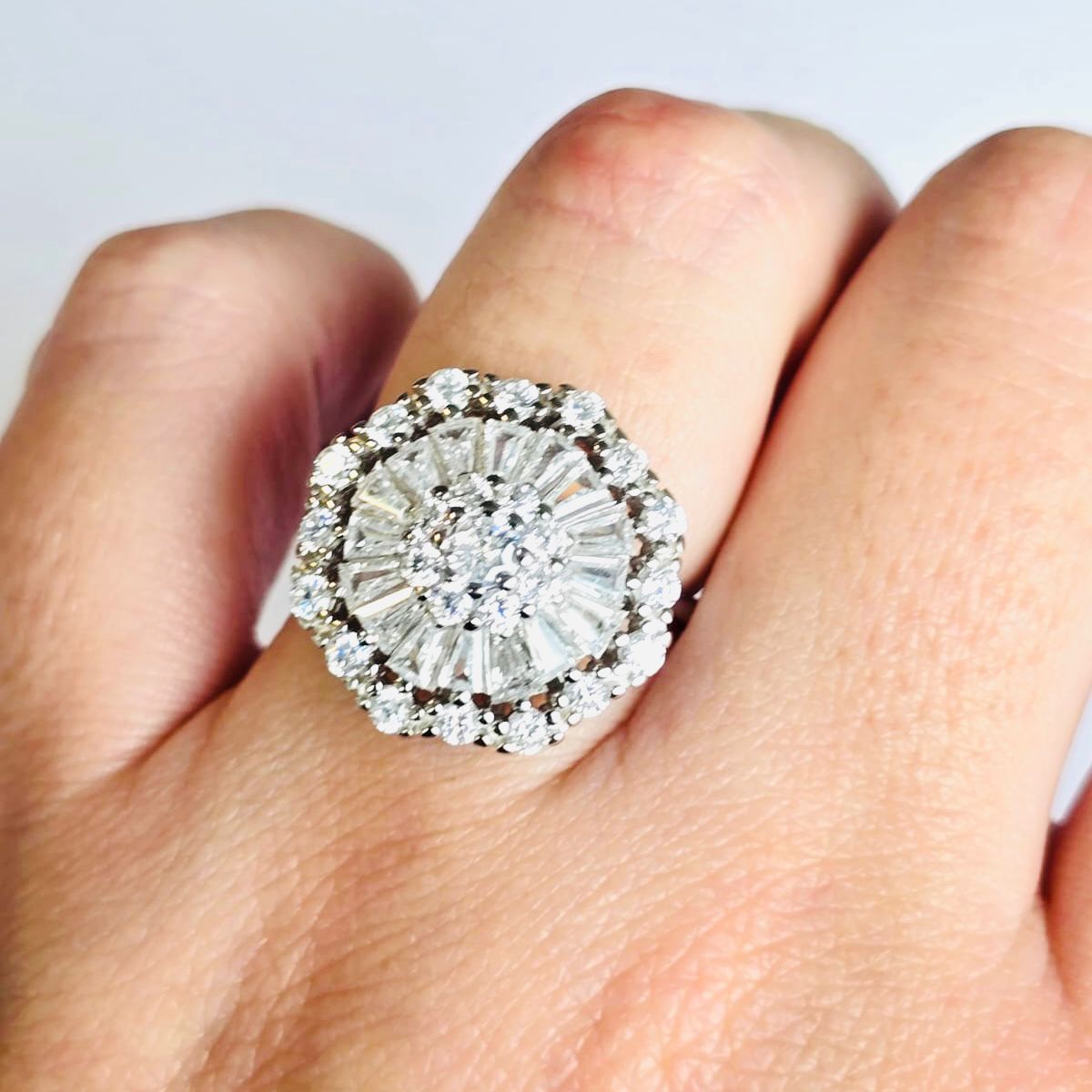 Anillo vintage abanico