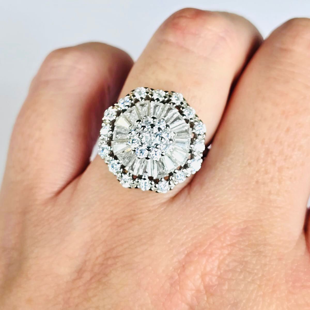 Anillo vintage abanico