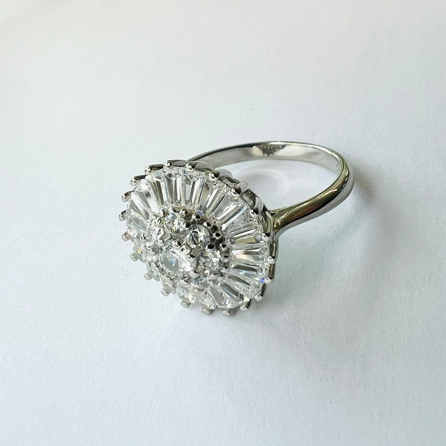 Anillo plata 925,  Vintage, Modelo Umbrella