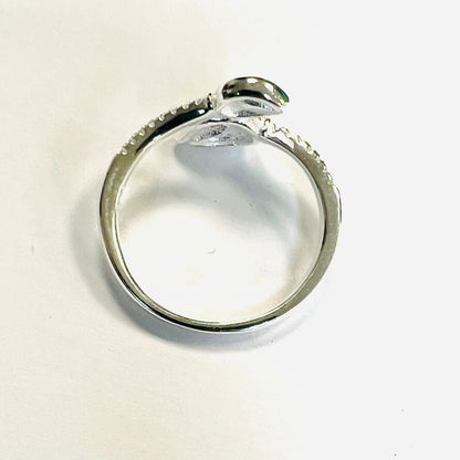 Anillo plata 925 , doble gota