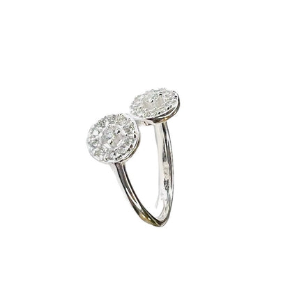 Anillo plata 925 doble astro