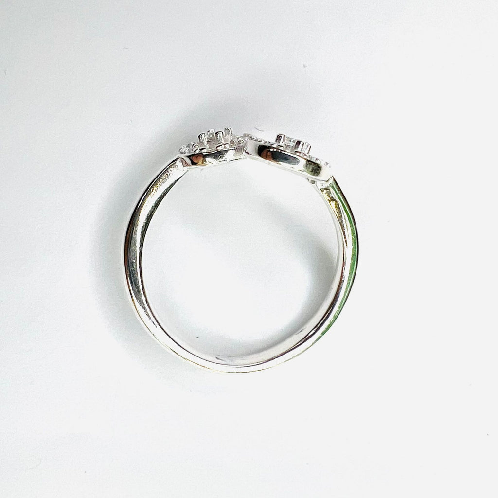 Anillo tricillo gran corazón central