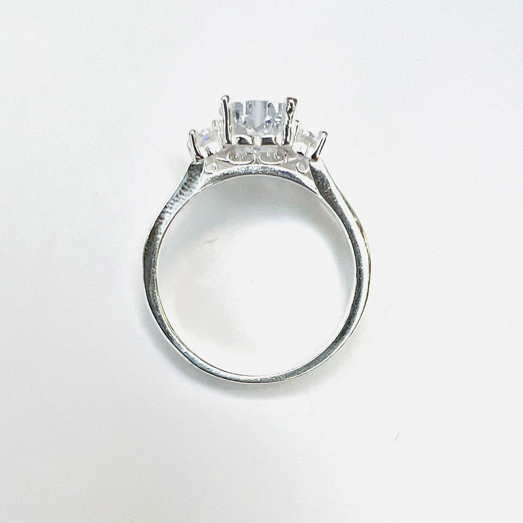 Anillo tricillo gran corazón central