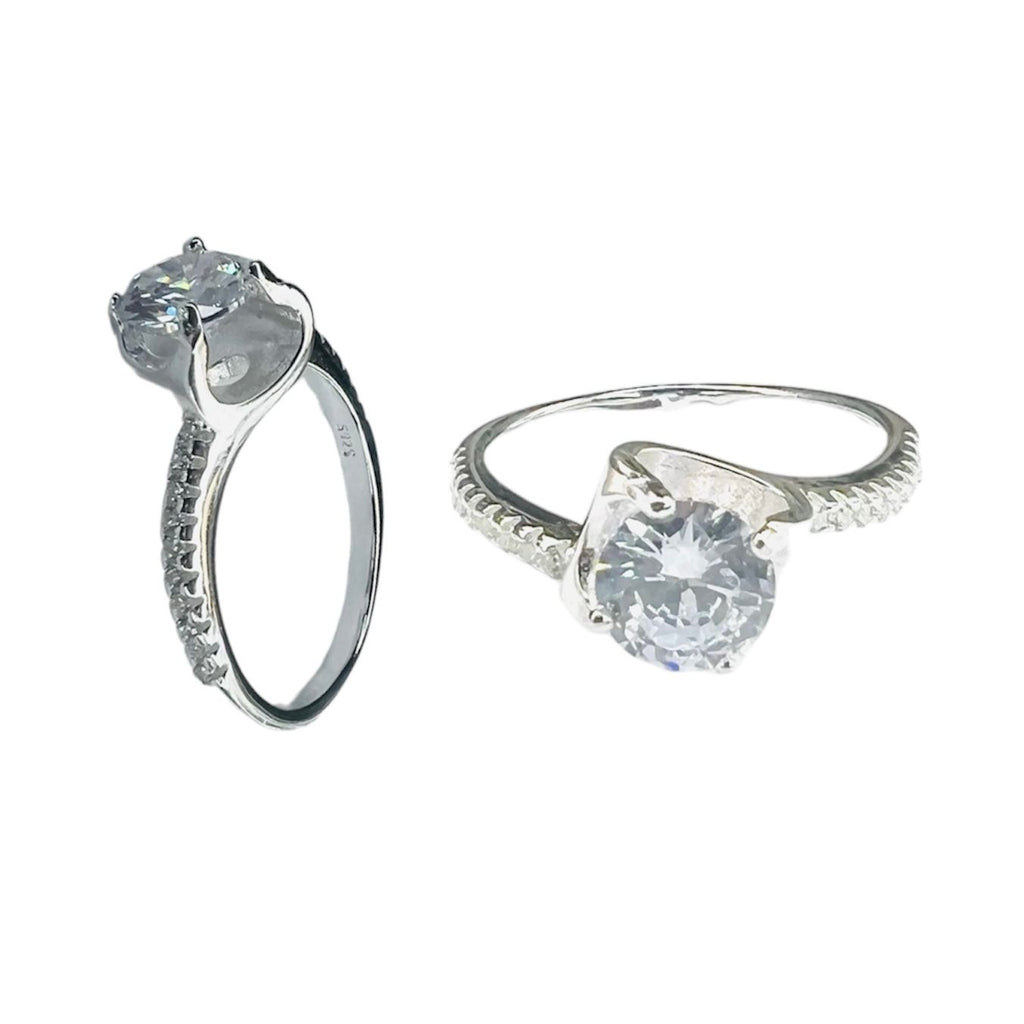 Anillo solitario aire