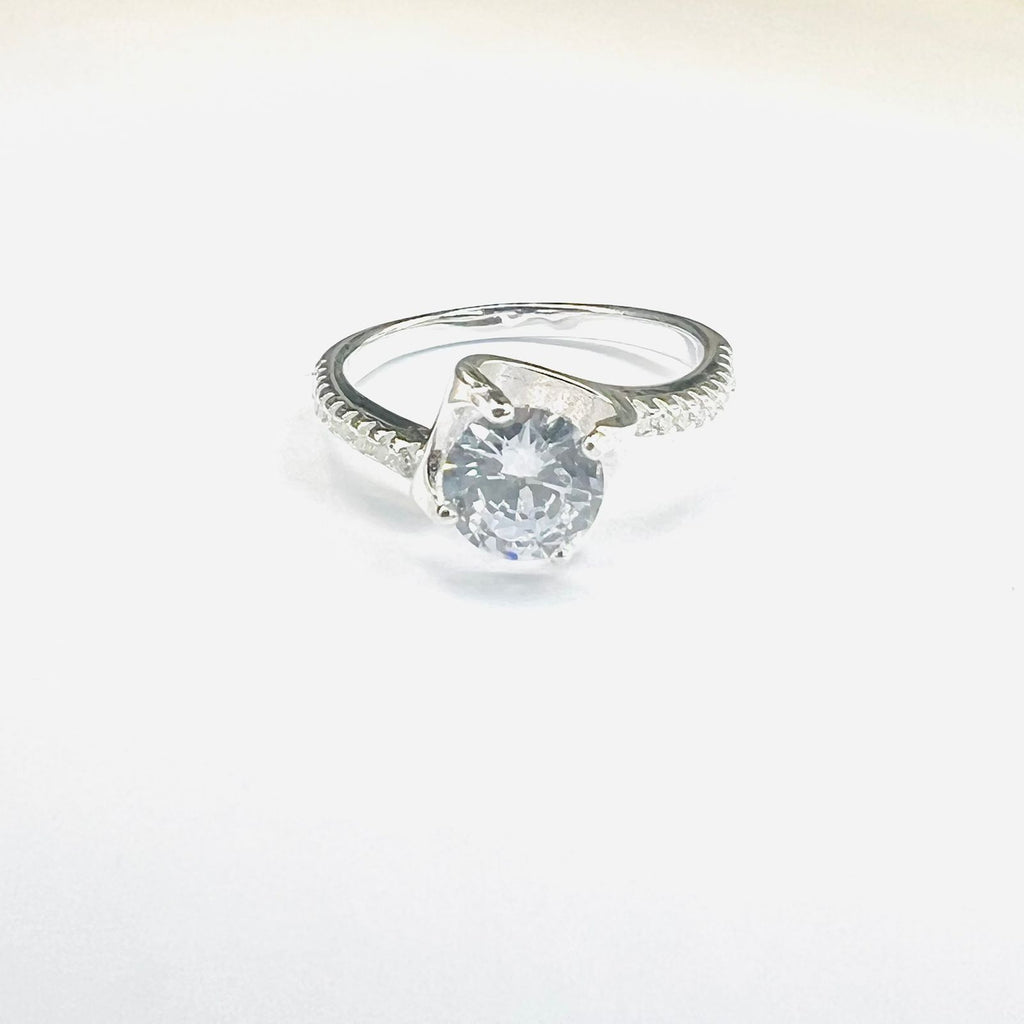 Anillo solitario aire