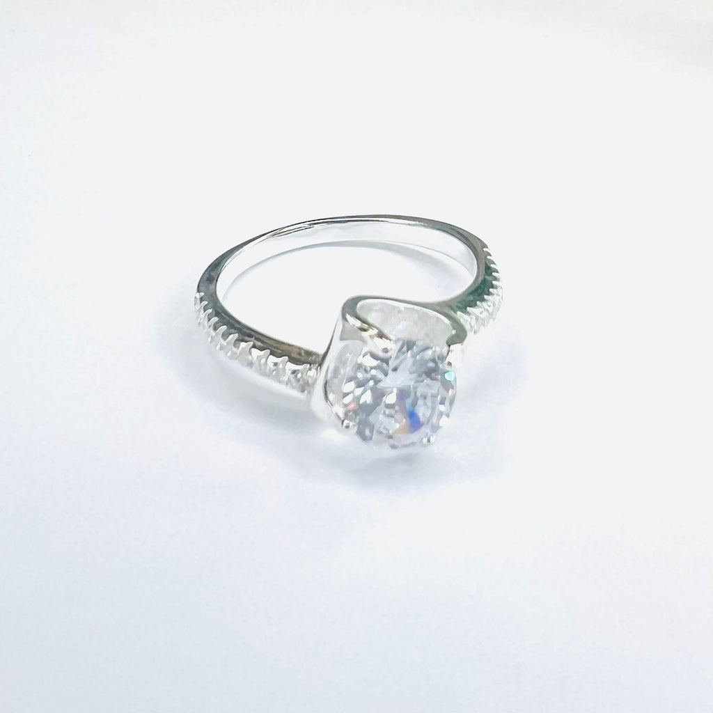 Anillo solitario aire