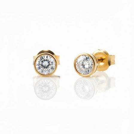 Aros Punto de Luz - Aros Oro 18K