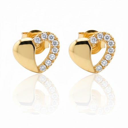 Aros Mix Corazón - Aros Oro Italiano 18K