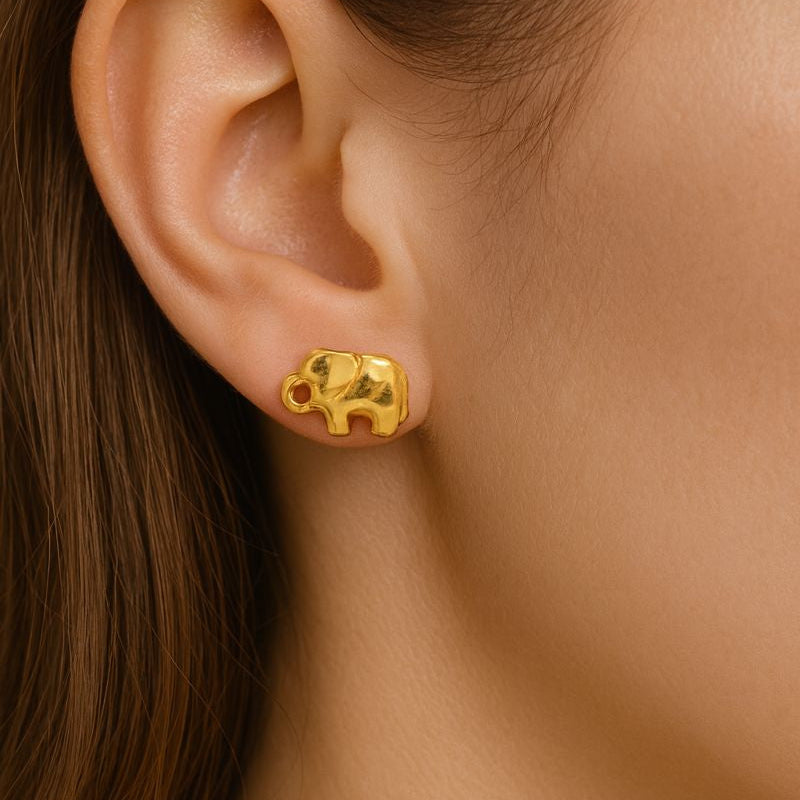 Aros Elefante - Aros Oro 18K