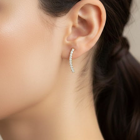 Aros Barita Star - Aros Oro 18K