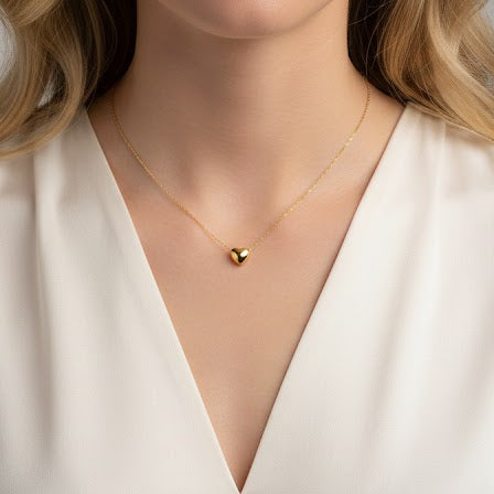 COLLAR CORAZON BOMBACHO