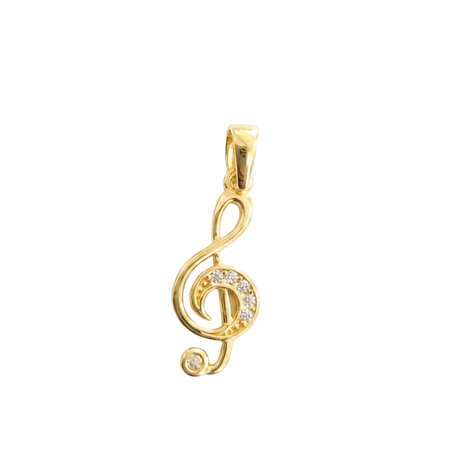 Colgante Notas de Luz - Colgante Oro 18k