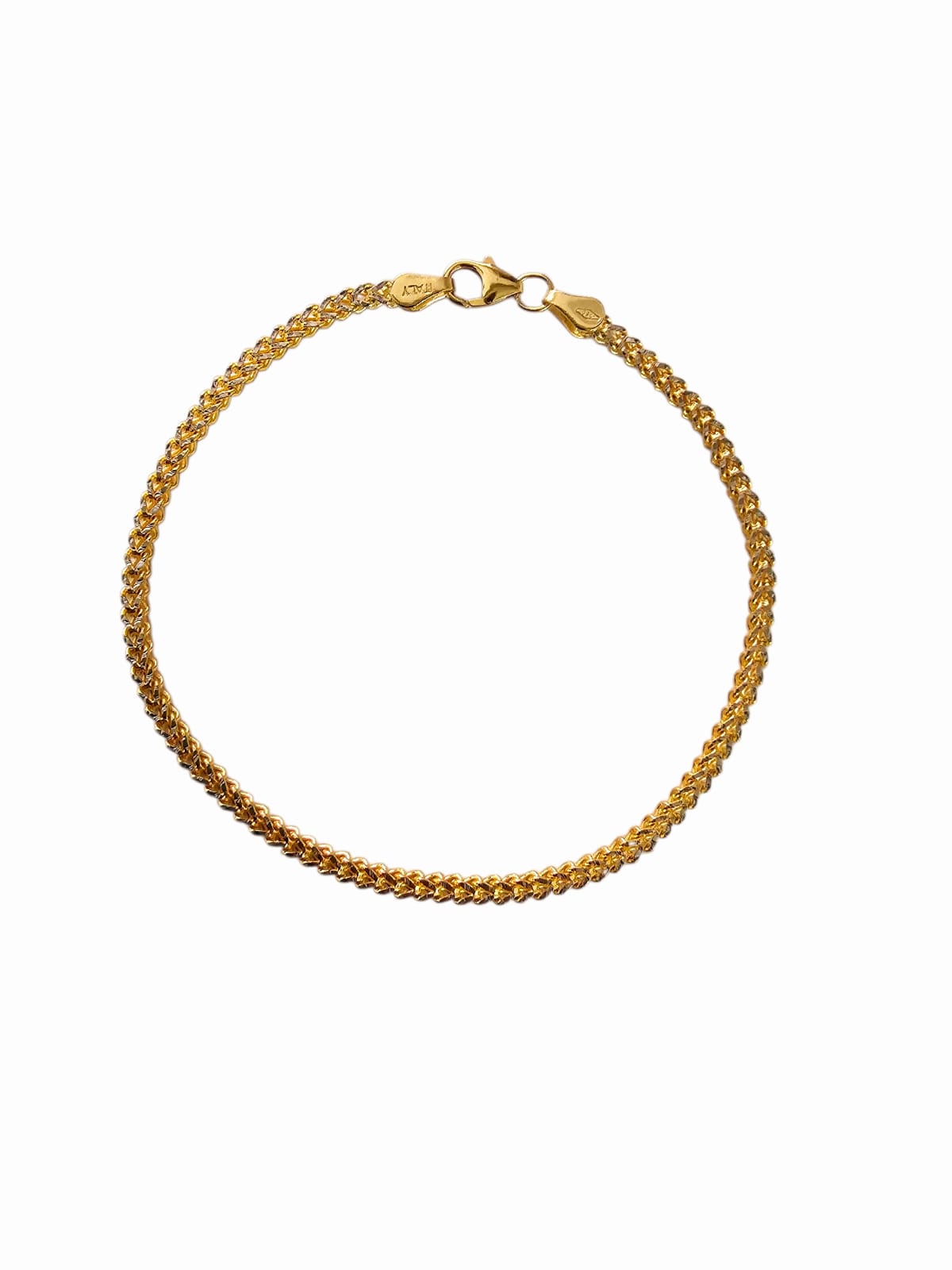 Pulsera Oro Amarillo 18 Kilates Espiga