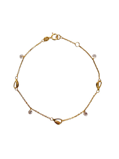 Pulsera Oro Amarillo 18 Kilates Semilla de Brillo