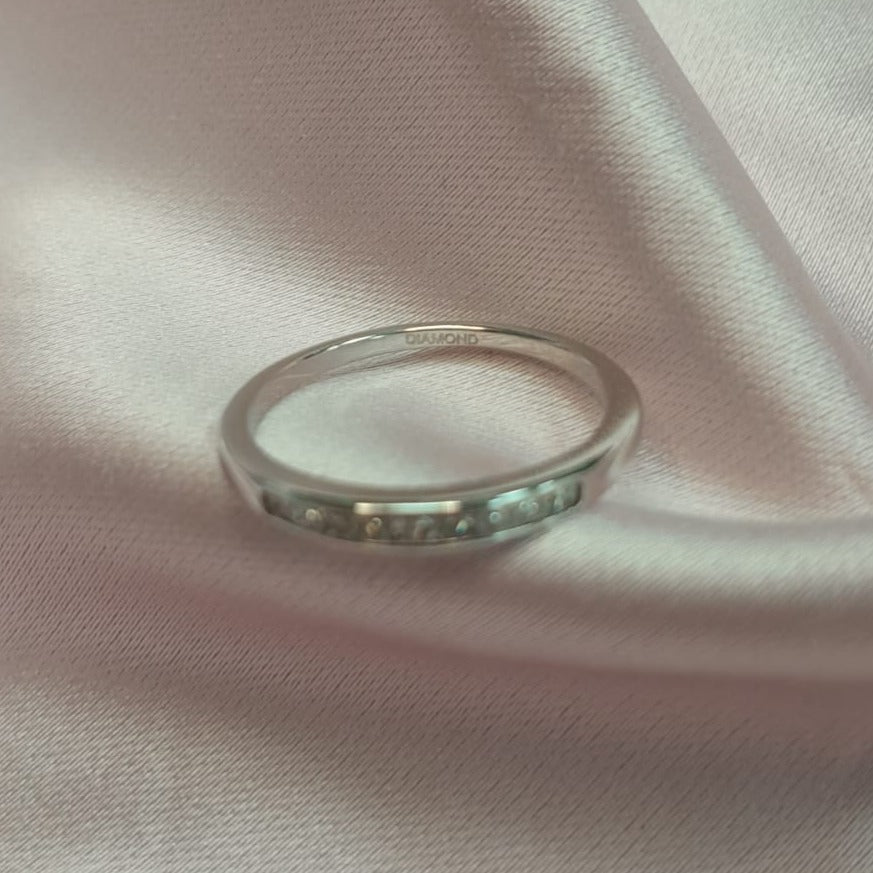 Anillo oro blanco diamantes - Anillo Oro 18k