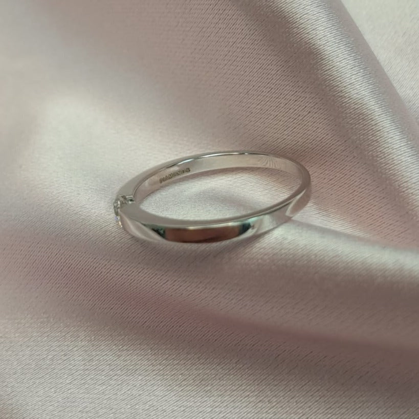 Anillo oro Blanco diamante - Anillo Oro 18k