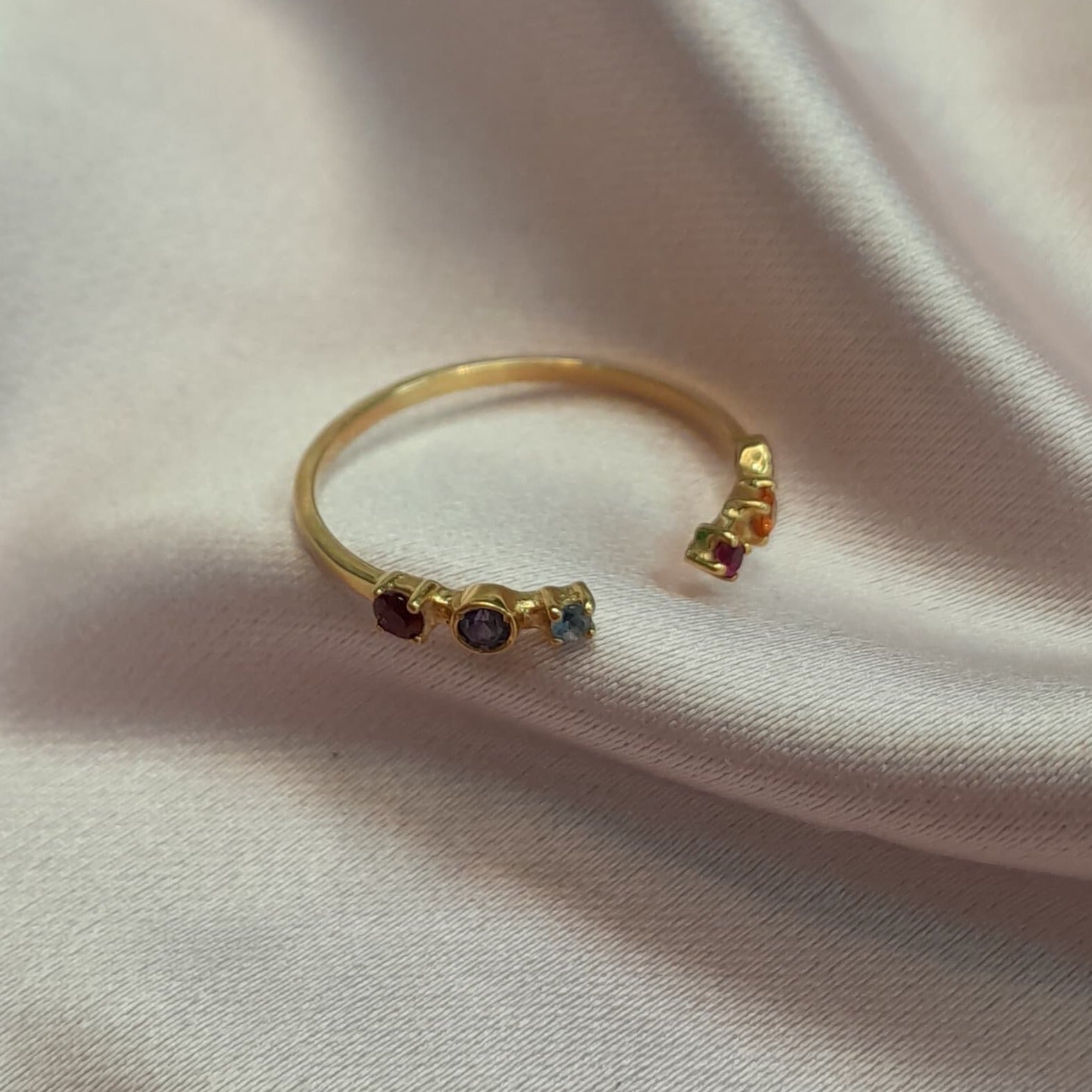 Anillo Oro amarillo y Topacio - Anillo Oro 18k